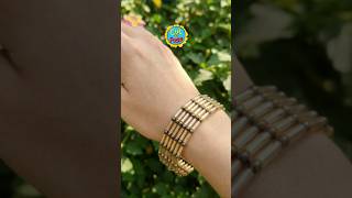 Tube Pattern Bangle #jewelrytutorial #handmade #bangle #pipebeads #bracelet