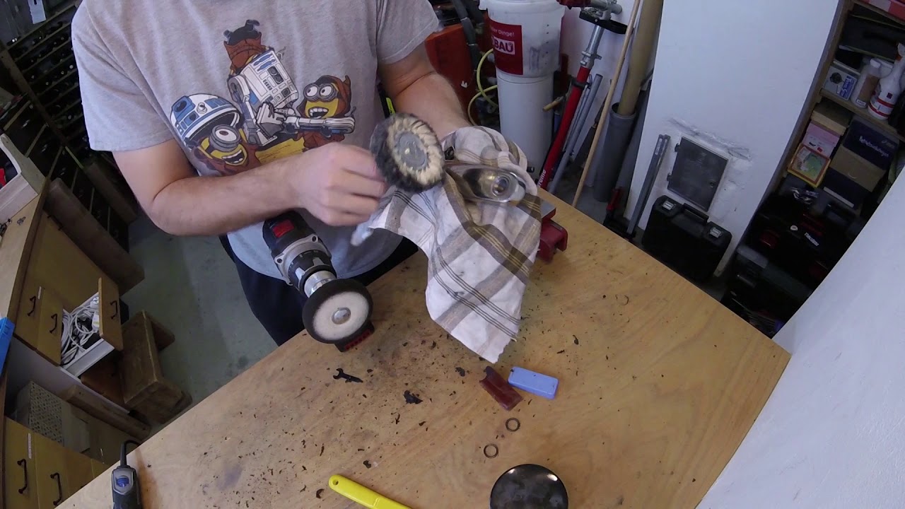 Kurbelsatz am MTB aufbereiten / polieren (Beispiel an einer Truvativ Holzfeller) - Teil 2