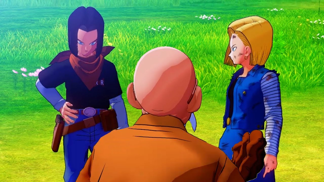 Android 18 and master roshi