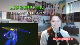Reaction to LED ZEPPELIN - "Stairway to Heaven" (Live)