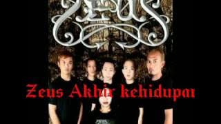Zeus - Akhir kehidupan