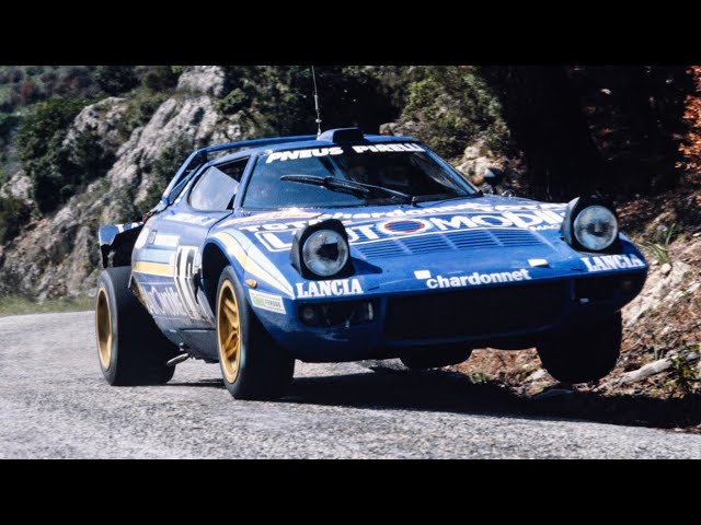 Lancia Stratos supercar with pure engine sounds class=