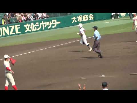 平井悠馬（国学院栃木）ホームラン　第104回全国高等学校野球選手権大会　対智辯和歌山