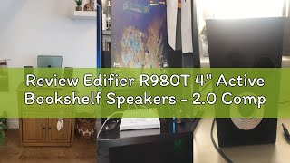Review Edifier R980T 4" Active Bookshelf Speakers - 2.0 Computer Speaker - Powered Studio Monitor (P