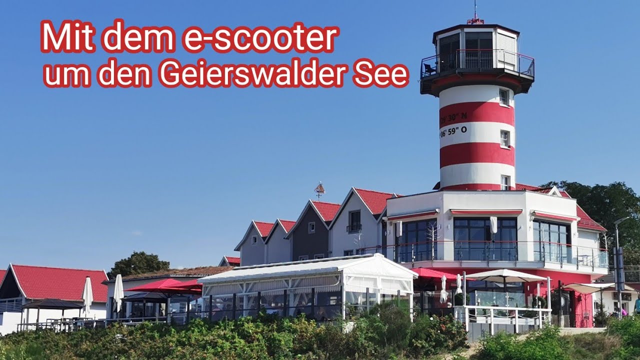4K - Geierswalder See, eine Spätsommertour mit dem e-scooter...