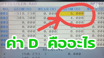 CNC Milling  ค่า D หรือค่า offset คืออะไร...ตามนี้