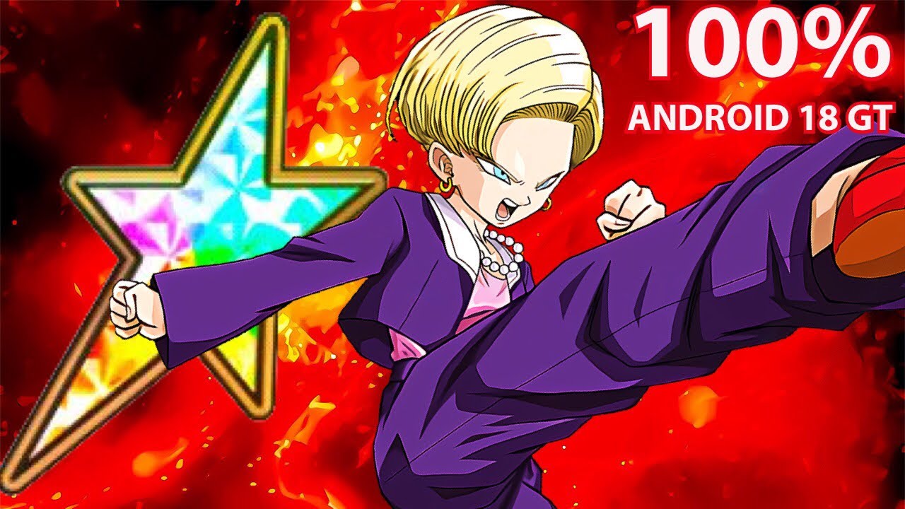 100% Android 18 GT Showcase | Dbz Dokkan Battle - YouTube