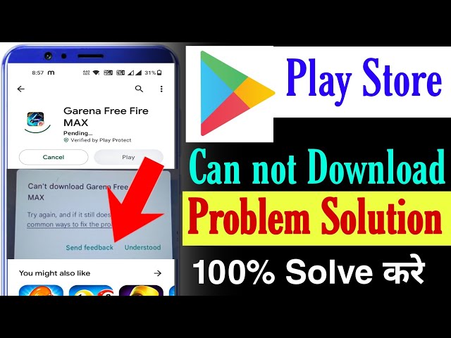 studio download problem solve play store