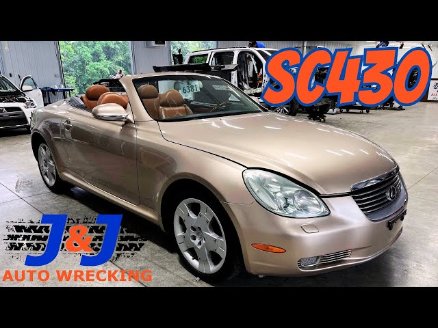 2002 Lexus SC430 Part Out: J & J Auto Wrecking Test Video Stock