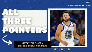 Stephen Curry ALL 7 Three-Pointers From 2022-23 NBA Preseason  | King of NBA