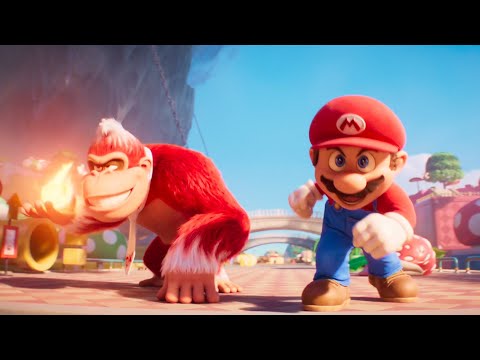 【映画スーパーマリオ】マリオとドンキーコングが共闘！？　映画『ザ・スーパーマリオブラザーズ・ムービー』トレーラー