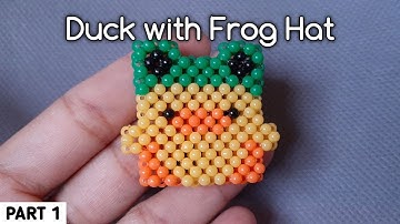 Beaded Duck Tutorial with Frog Hat // DIY BEADS // Ganci Manik-Manik Bebek dengan Topi Katak Part 1