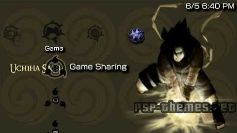 PSP Theme Naruto Sasuke PSP-Themes.NET