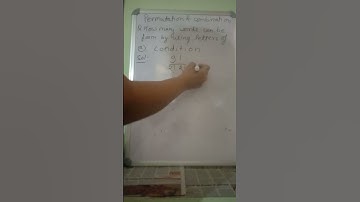 Permutation and combination #youtubeshorts #shorts #maths