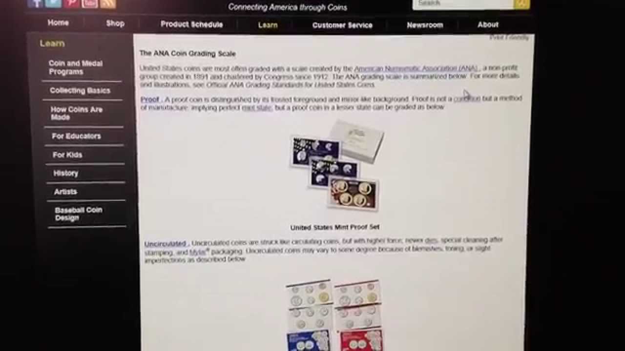 Ms69 Modern Collector Coin Grading: MS70 vs. MS69 - YouTube