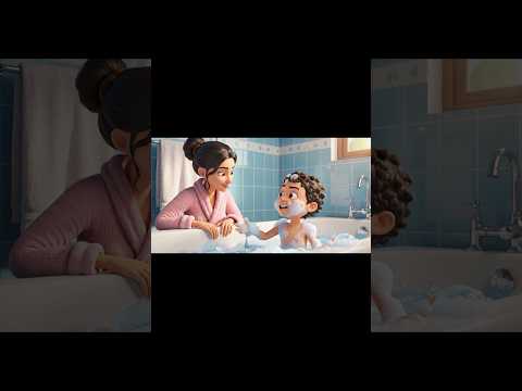 لما تحاولي تقنعي ابنك يخرج من المايه