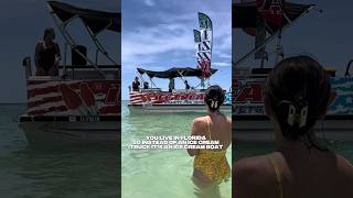 Anna Maria Island Ice Cream Boat at the Beach 🏝️ 🍦 #florida #beach #annamariaisland #travel