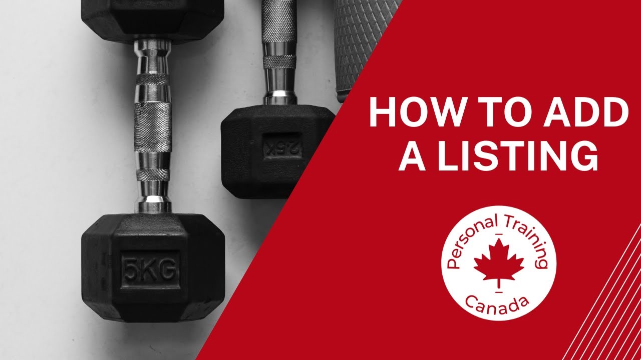 How To Sign Up For Personal Training Canada