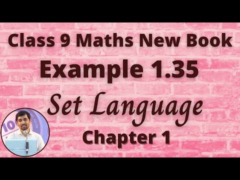 TN Class 9 Maths Set language  Example 1.35 Alexmaths