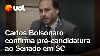 Carlos Bolsonaro anuncia pre candidatura ao Senado em Santa Catarina Vou me aven