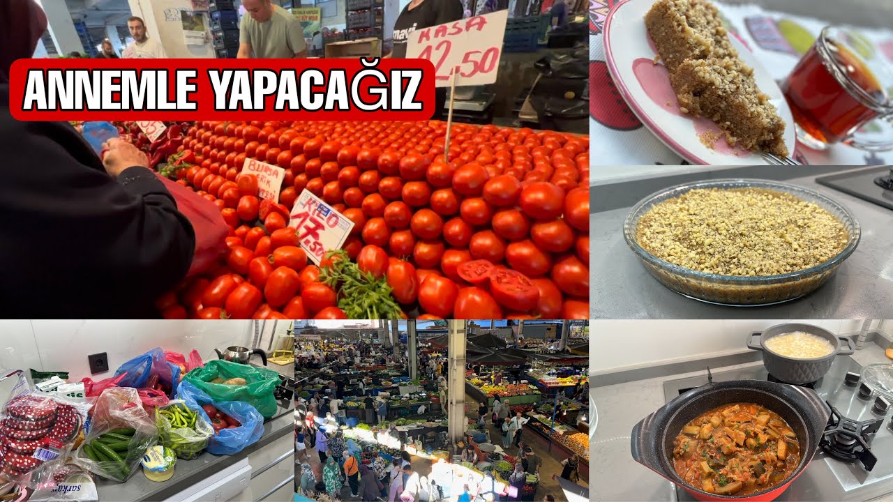 PAZAR ALIŞVERİŞİ✅KIŞLIK HAZIRLIK ZAMANI GEÇMEDEN ALDIM😍HELVAMI KAVURDUM HARİKAYDI💯PATLICAN OTURTMA