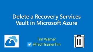 Delete a Recovery Services Vault in Microsoft Azure screenshot 4