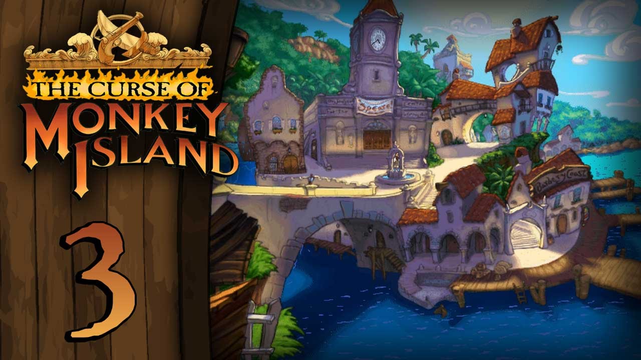 The Curse of Monkey Island русификатор. Остров обезьян прохождение. The Player's Curse. Monkey island прохождение