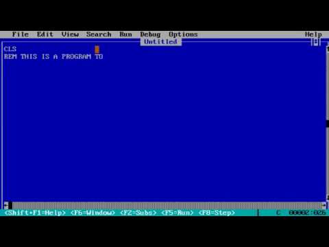 Qbasic Programming in Hindi REM STATEMENT IN QBASIC PART 3