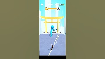 Sword play Level 107 - Ninja Slice Runne‪r‬ Gameplay Solution Walkthrough
