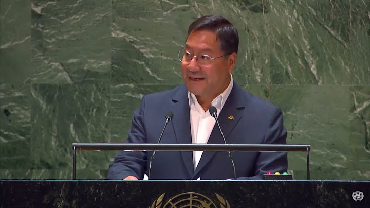 Bolivian President Luis Arce at UN Water Conference: Full Speech (English)