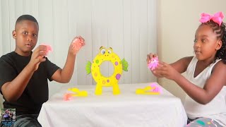 KIDS PLAYING FISH FEUD CHALLENGE
