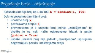 Python - while petlja - Pogodi broj