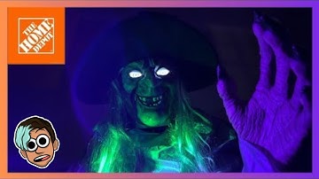 👻Home Depot - 12 ft Witch Unboxing/Setup!🎃