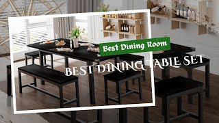 Modern 63" Expandable Dining Table Set with 2 Benches & 2 Stools – Stylish & Sturdy!