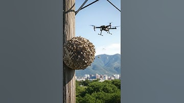 Drone vs. Giant Bee Nest on Tree: Unbelievable Footage