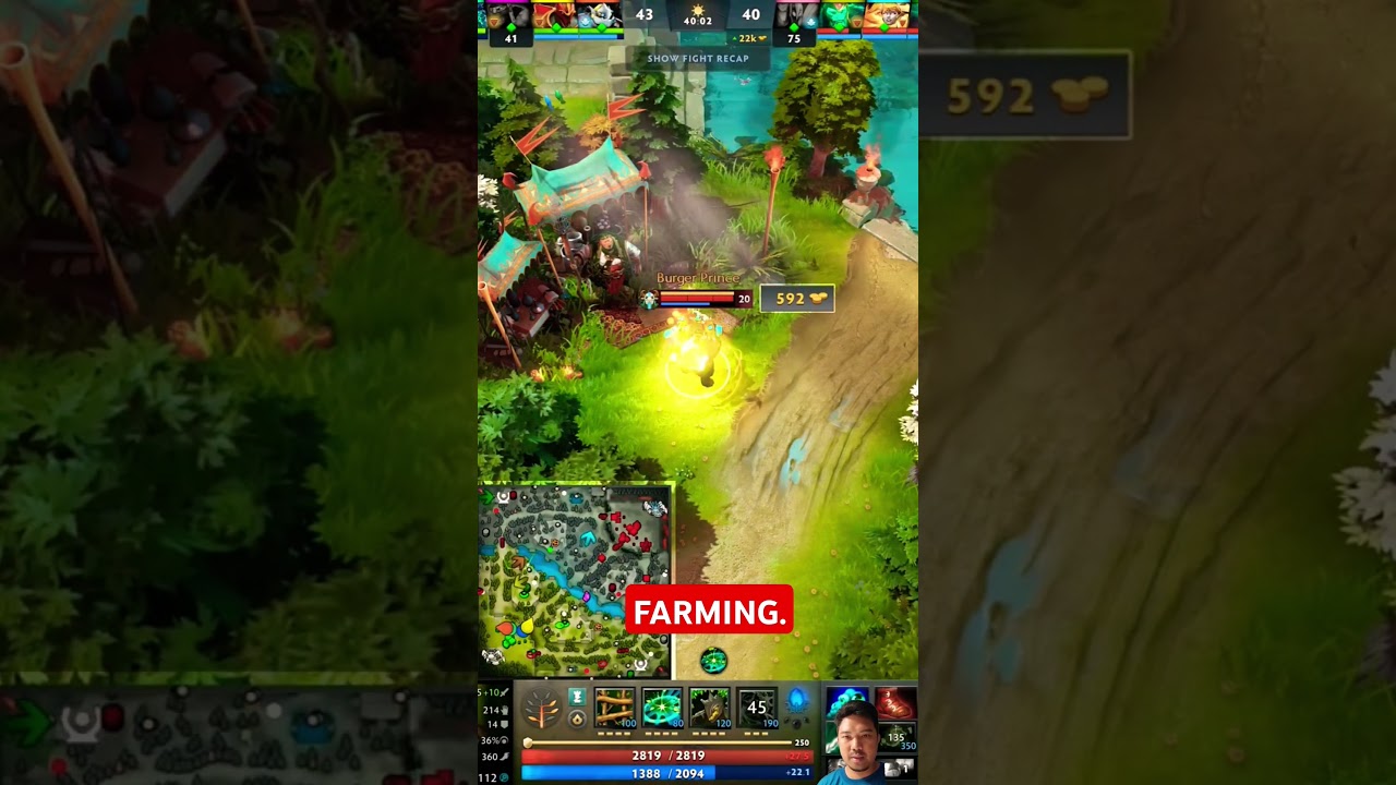 Crazy Nature Prophet Farming Strategy in Dota 2 😁 