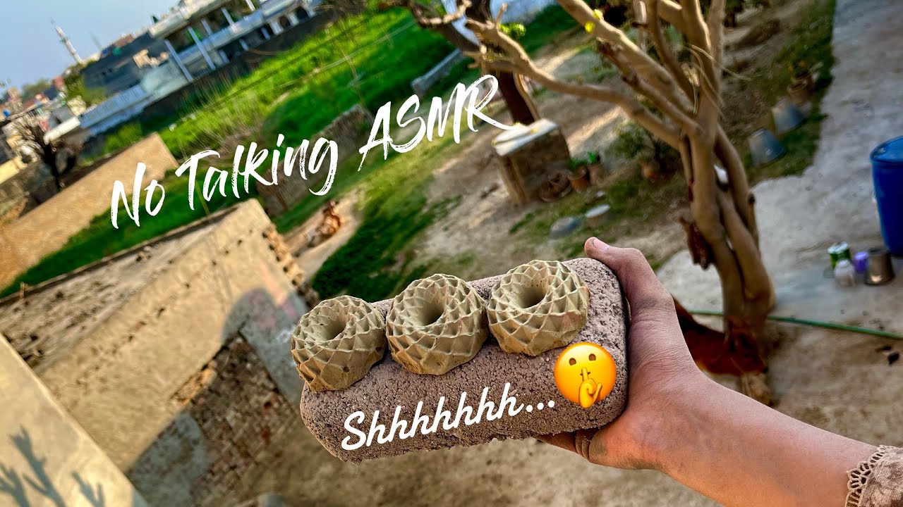 ASMR | New🫡 | No Talking Vlog 🤫| Smokey crumbling in Claypot - YouTube