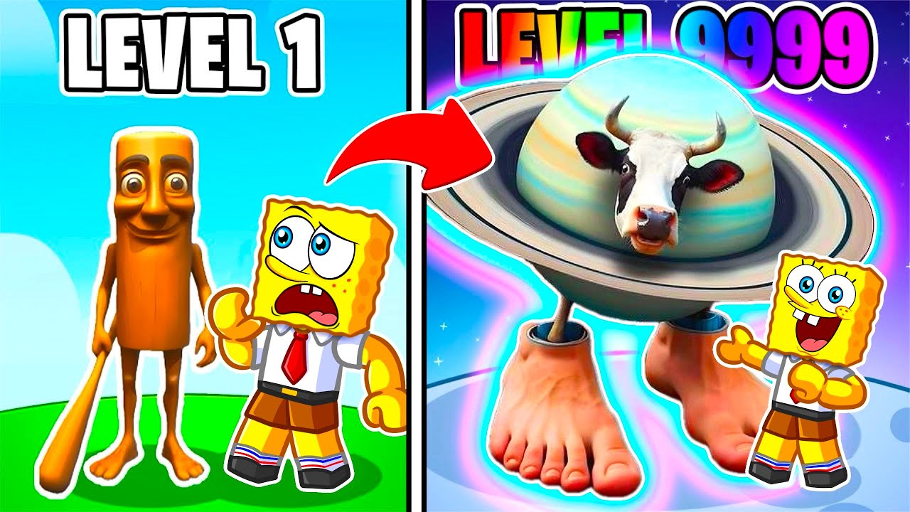 SpongeBob Plays Roblox Brainrot Evolution With MY FRIENDS...