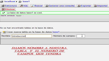 hacer base de datos con wamp server 2.1