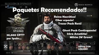 Lotes recomendados: Reina Necrótica/Ciber espacio/Pack Rosé/Ghost Contingencia/Iskra/Milsim JW