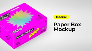 Yellow Images Tutorial: How to use a mockup. Paper Box Mockup