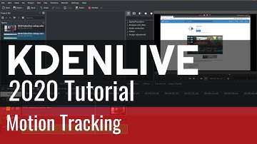 15 - Motion Tracking - Kdenlive 2020 Tutorial