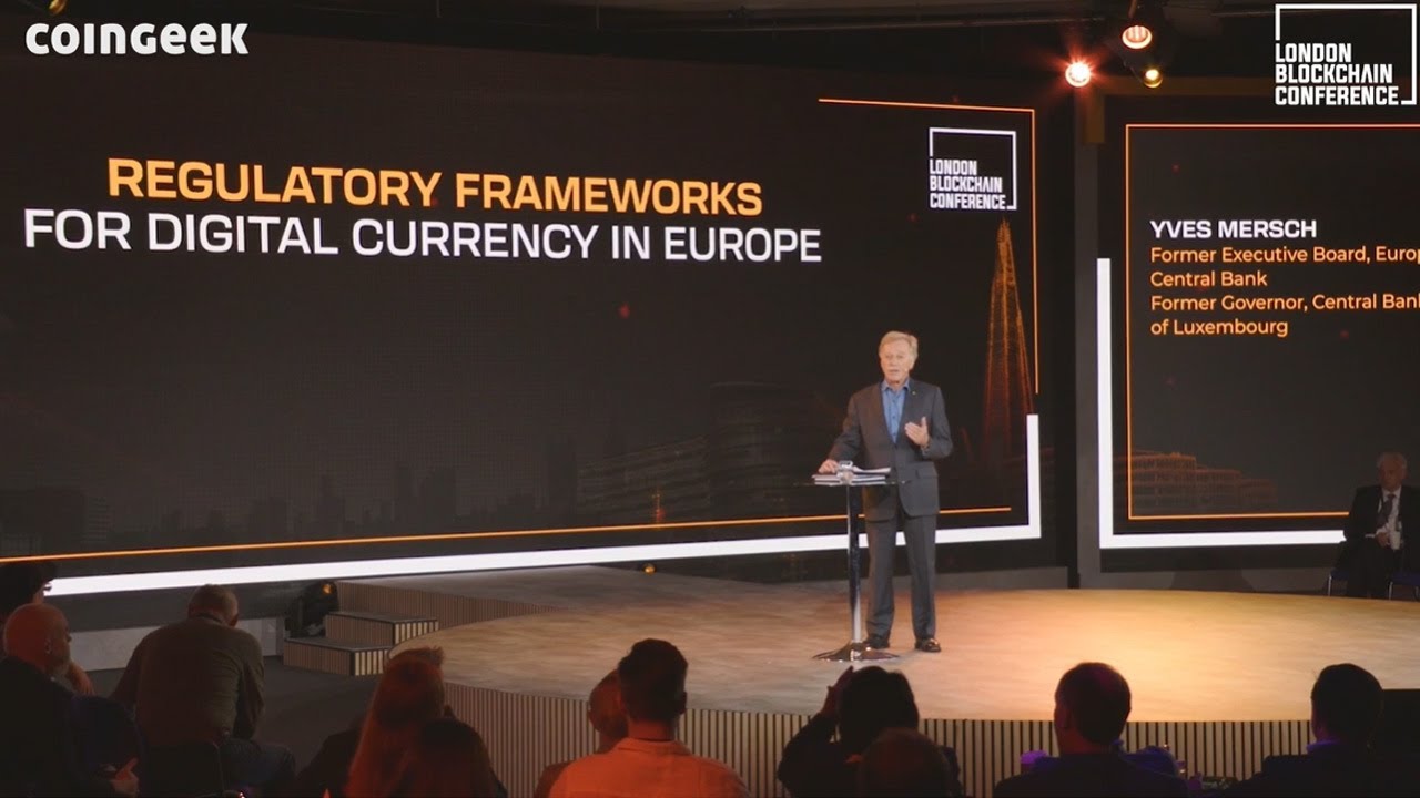 Yves Mersch: Regulatory frameworks for digital currency in Europe | London  Blockchain Conference