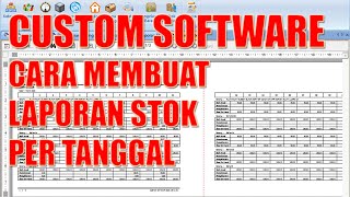 CUSTOM SOFTWARE - CARA MEMBUAT LAPORAN STOK BAHAN BAKU PER TANGGAL screenshot 5