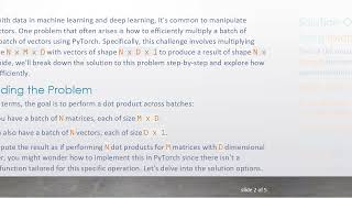 Efficiently Multiply Matrices and Vectors in PyTorch
