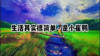 生活其实很简单-是小崔鸭 -【 SHENG HUO QI SHI HEN JIAN DAN】-CHINESE LYRIC