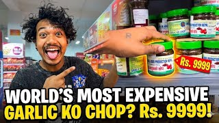 World’s Most Expensive Garlic Ko Chop? 😱 |Rupesh chaudhary A2Z|