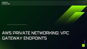 AWS Private Networking: VPC Gateway Endpoints with S3 Bucket
