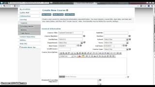 Creating a Course in Project Share