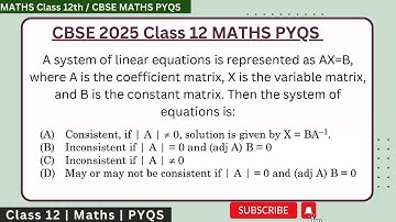 A system of linear equations is represented as AX=B, where A is the coefficient matrix, X is the var